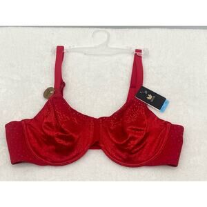 Wacoal Women's Back Appeal Underwire Bra size 38C Barbados Cherry 855303